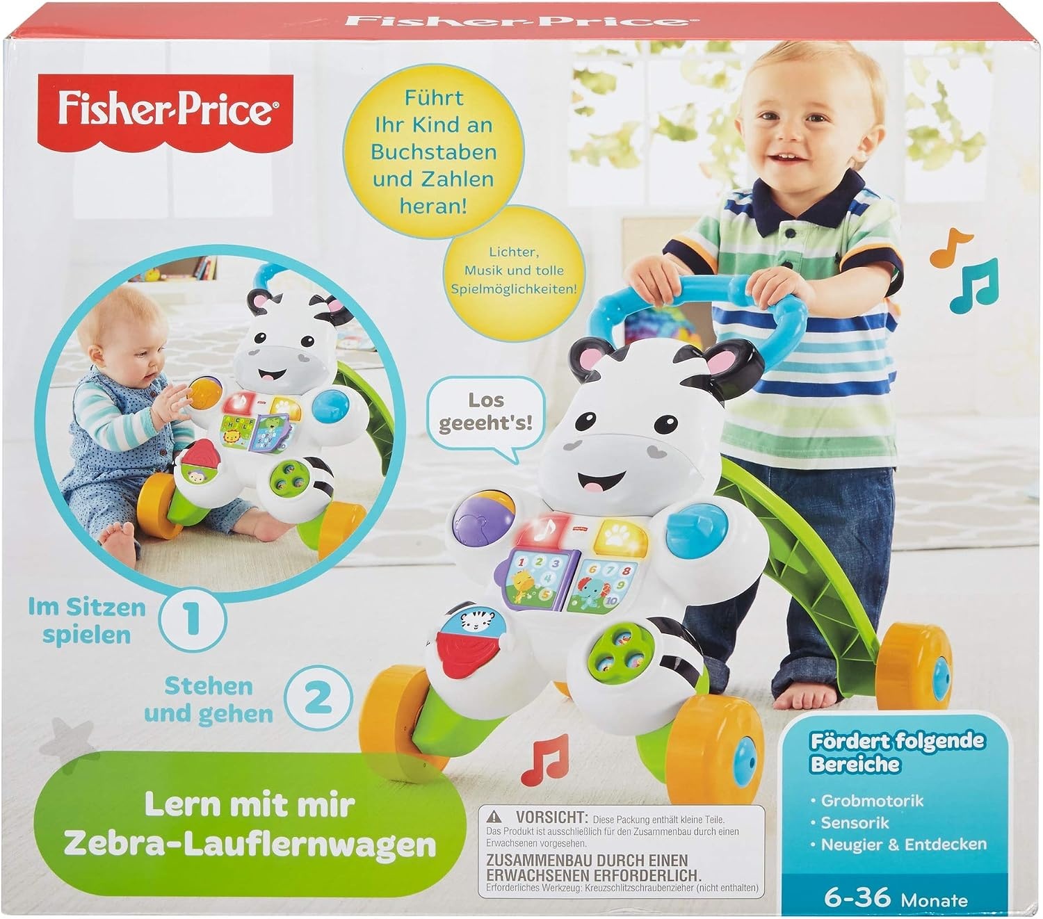 Loopwagen Zebra Muzikaal & Interactief voor Baby's - 33% Korting