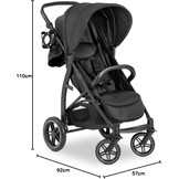 Buggy tot 25 kg, lekbestendige all-terrain wielen, snel inklapbaar, UPF 50+ zonnekap, 54% korting