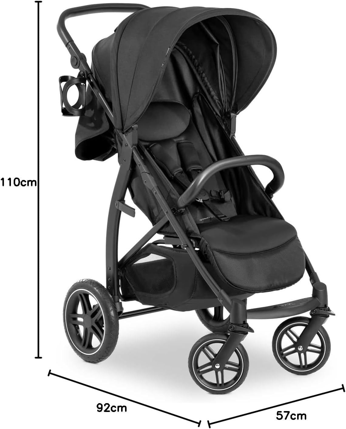 Buggy tot 25 kg, lekbestendige all-terrain wielen, snel inklapbaar, UPF 50+ zonnekap, 54% korting