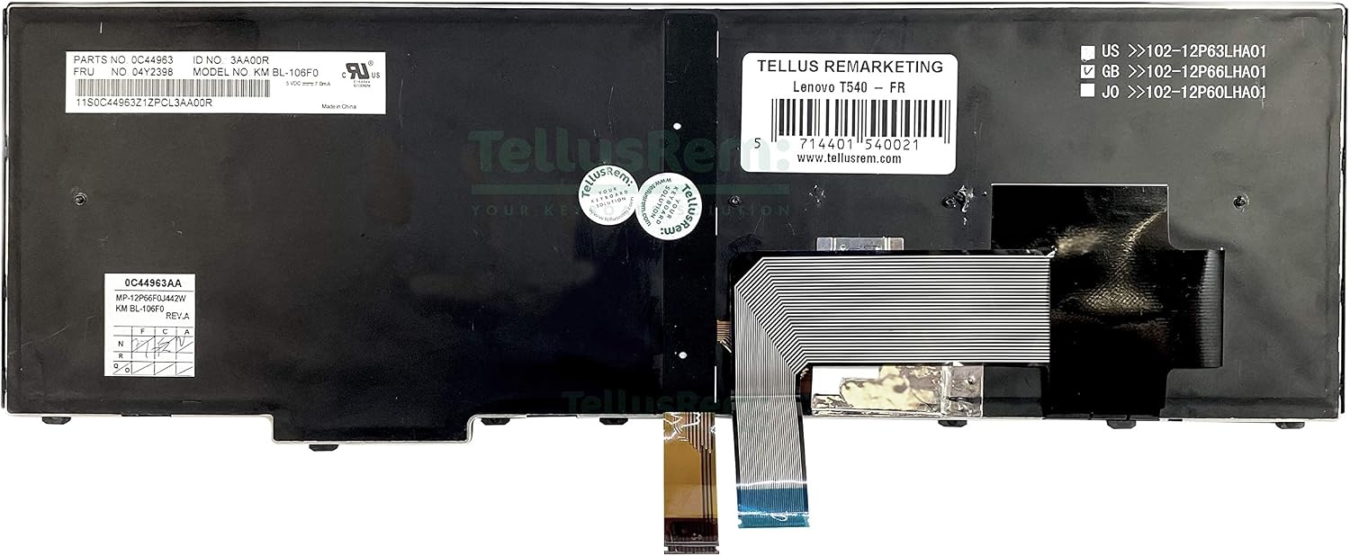 Vervangend toetsenbord Frans zonder achtergrondverlichting voor Lenovo Thinkpad E531 T540 T540P T550 L540 W540 W550S W550 W541