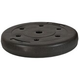 20 kg Halterschijf Zwart - Vinyl & Beton (29,5 mm) - 33% Korting