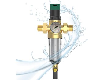 Messing Waterdrukregelaar 3/4" met Manometer & Filter - 33% Korting