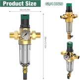 Messing Waterdrukregelaar 3/4" met Manometer & Filter - 33% Korting