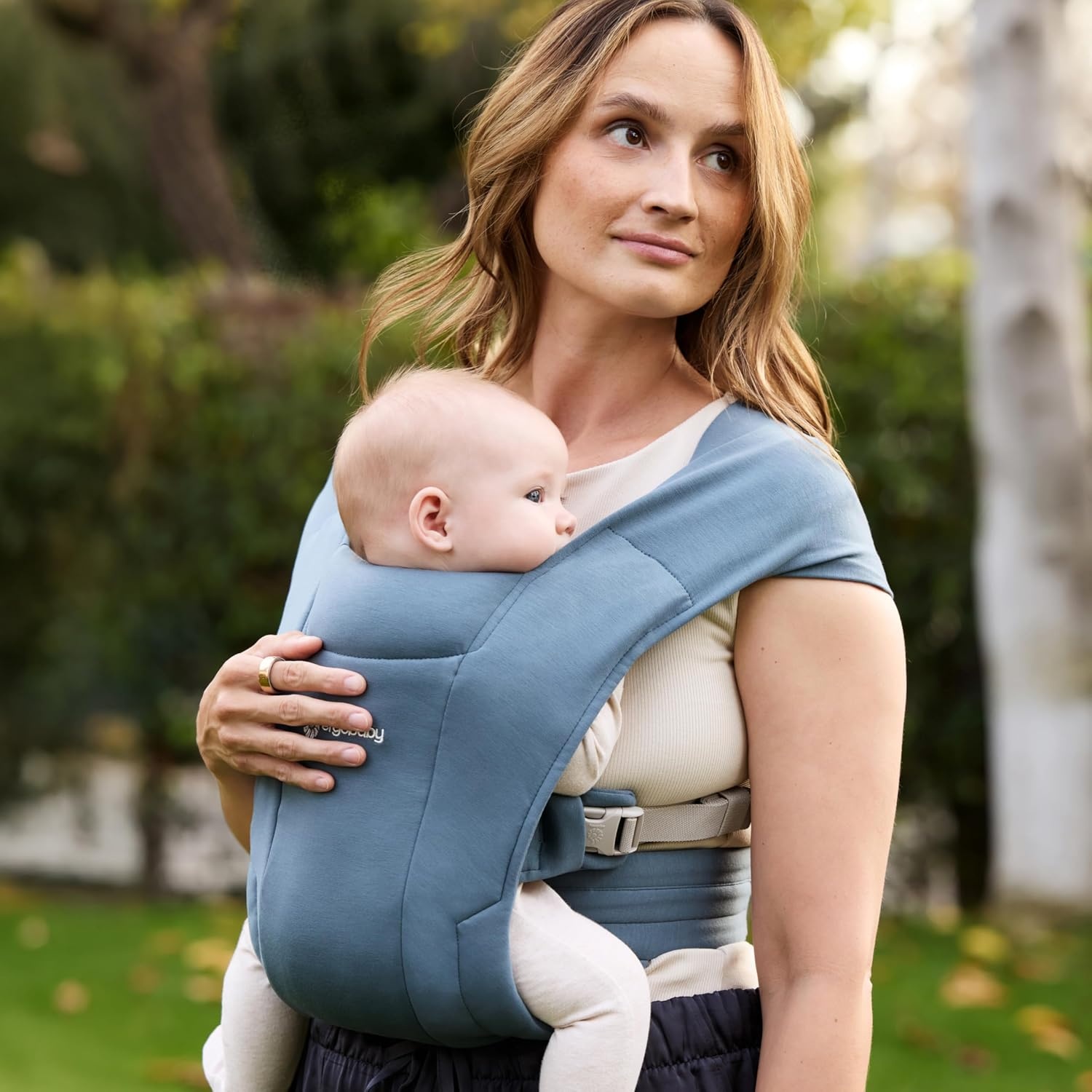 Ergobaby Draagzak Embrace Oxford Blauw - 58% Korting!