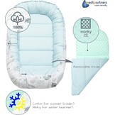 Medi Partners Babynest Set 5-delig Oceaan met munt Minky - 34% Korting