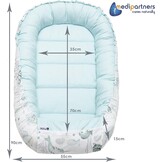Medi Partners Babynest Set 5-delig Oceaan met munt Minky - 34% Korting