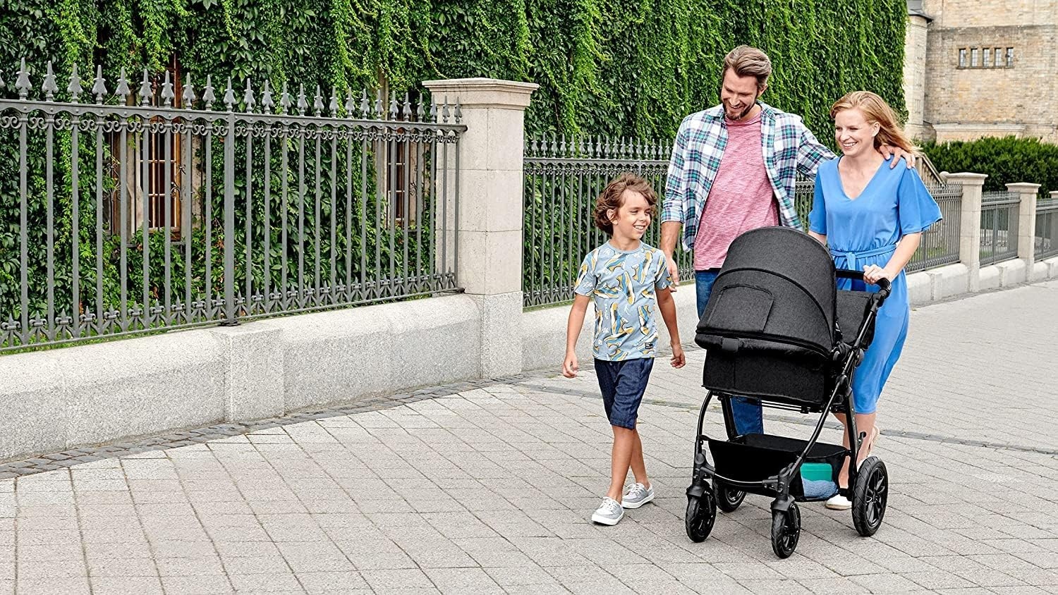 KinderKraft Moov 3-in-1 Reiswieg & Kinderwagen (Grijs) - 35% Korting!