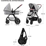 KinderKraft Moov 3-in-1 Reiswieg & Kinderwagen (Grijs) - 35% Korting!