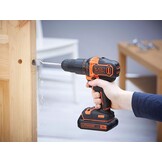 Black+Decker Accu-slagboorschroevendraaier BDCHD18K 18V 1.5Ah - 34% Korting