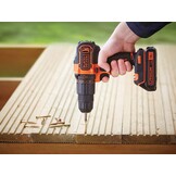 Black+Decker Accu-slagboorschroevendraaier BDCHD18K 18V 1.5Ah - 34% Korting