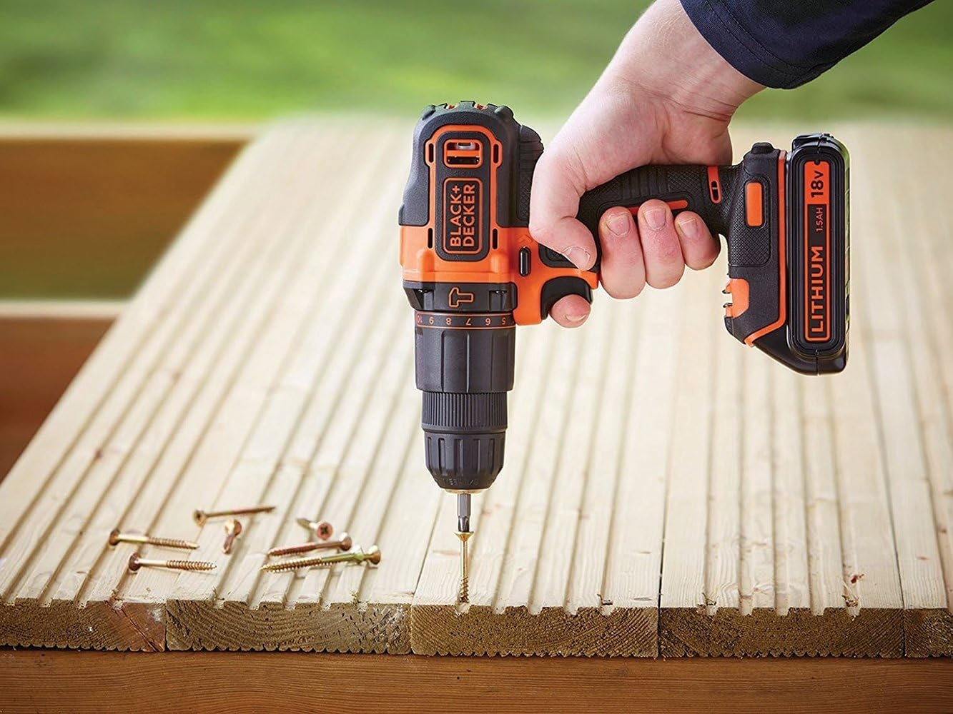 Black+Decker Accu-slagboorschroevendraaier BDCHD18K 18V 1.5Ah - 34% Korting