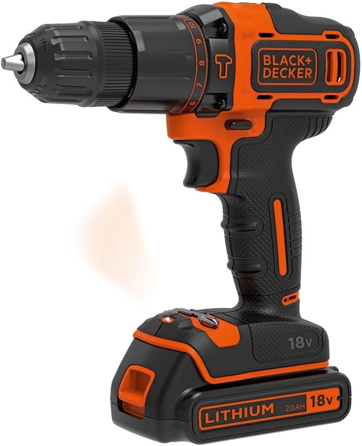 Black+Decker Accu-slagboorschroevendraaier BDCHD18K 18V 1.5Ah - 34% Korting