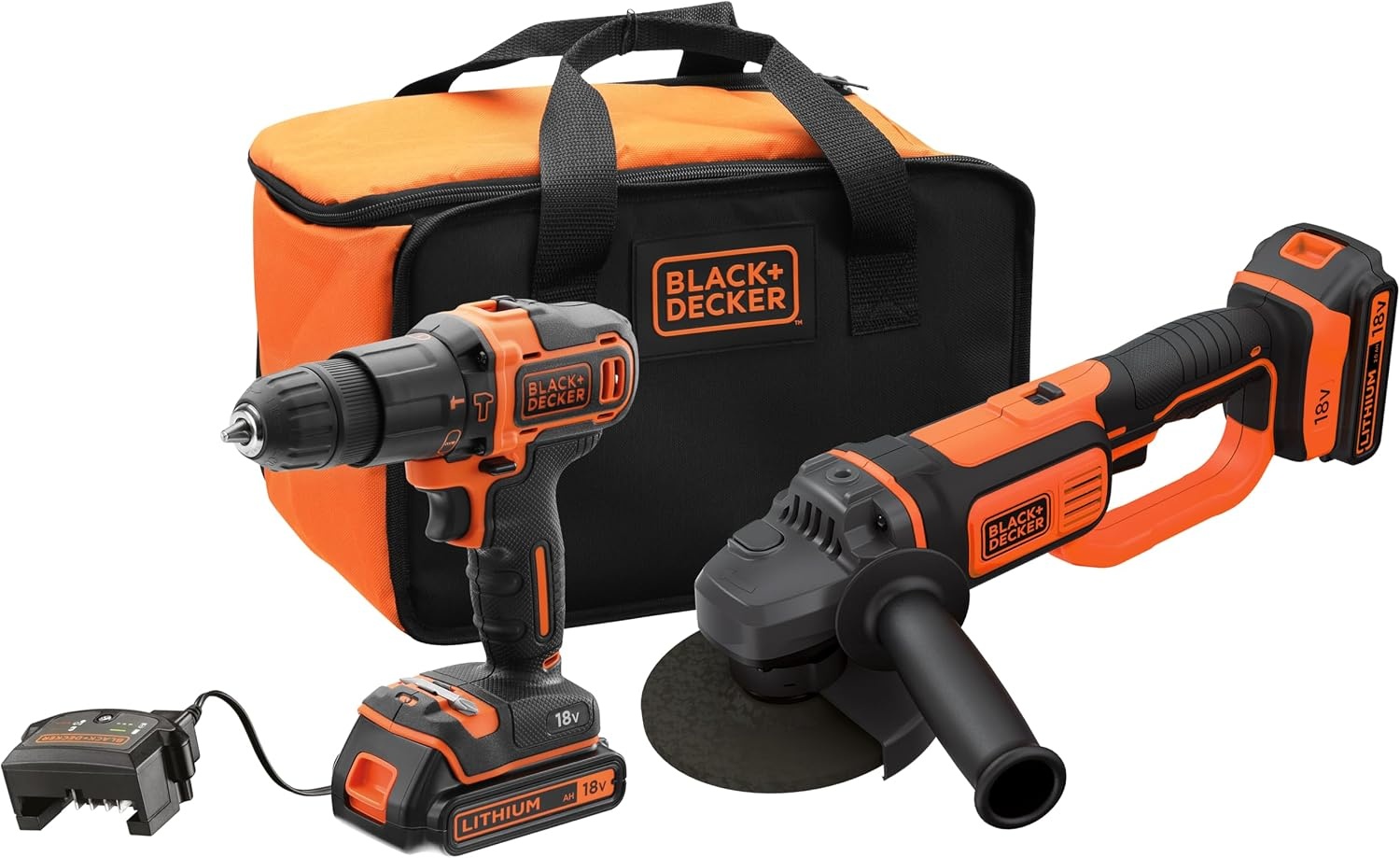 Black+Decker Accu-slagboorschroevendraaier BDCHD18K 18V 1.5Ah - 34% Korting