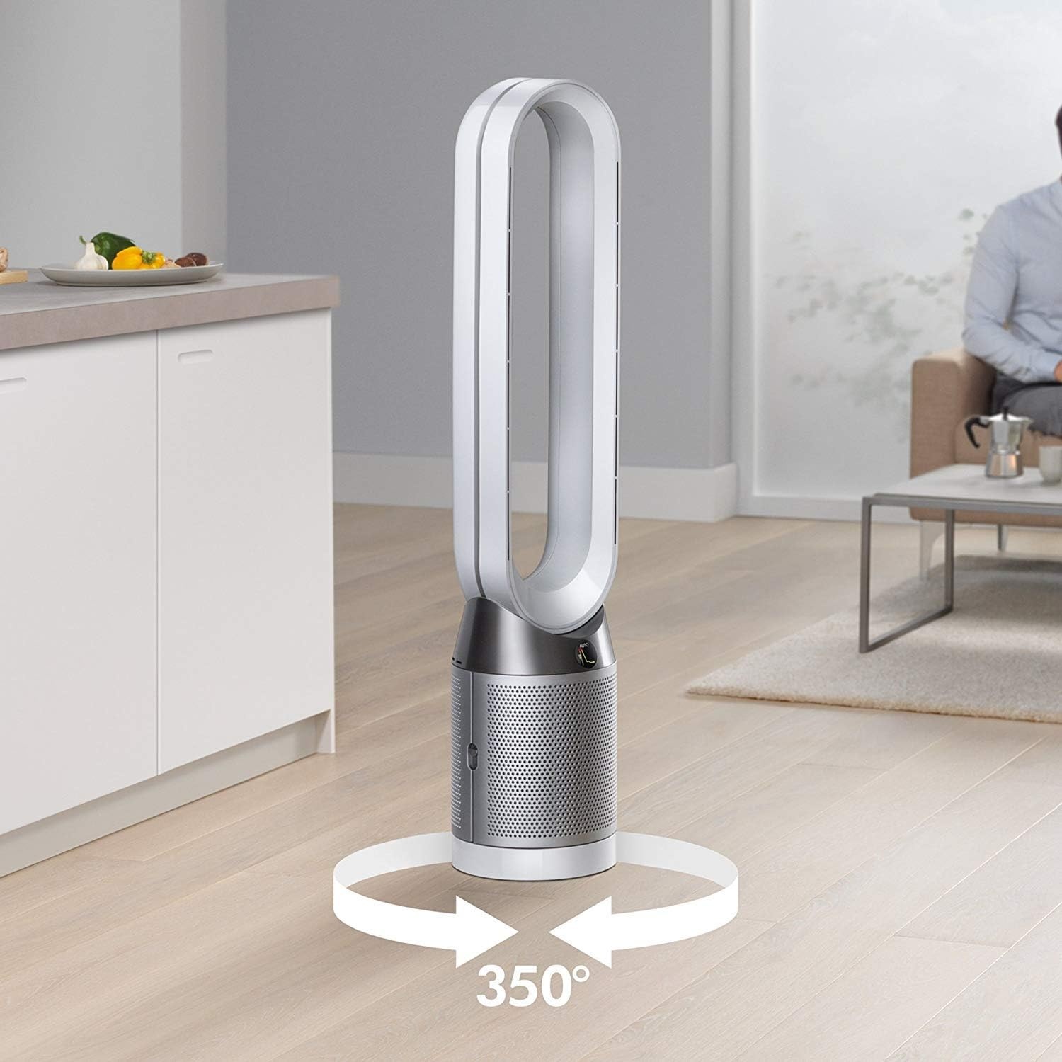 Dyson Pure Cool TP04 Luchtreiniger/Ventilator - Wit/Zilver - 60% Korting