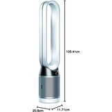 Dyson Pure Cool TP04 Luchtreiniger/Ventilator - Wit/Zilver - 60% Korting