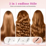 Roze 2-in-1 Krultang & Stijltang met Koude Lucht - 34% Korting
