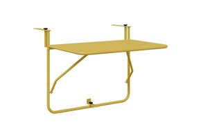 vidaXL Balkontafel Goud Staal - 50% Korting