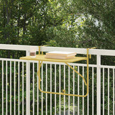 VidaXL Balkontafel Goud Staal 60x39x65cm - 34% Korting!