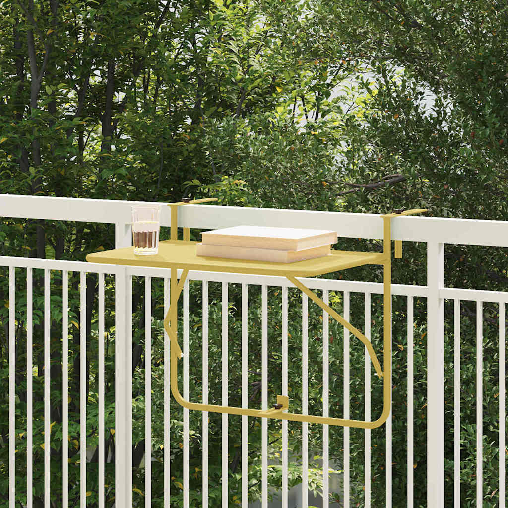 VidaXL Balkontafel Goud Staal 60x39x65cm - 34% Korting!