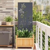 vidaXL Tuin Privacy Scherm Antraciet 50x140cm - 46% Korting