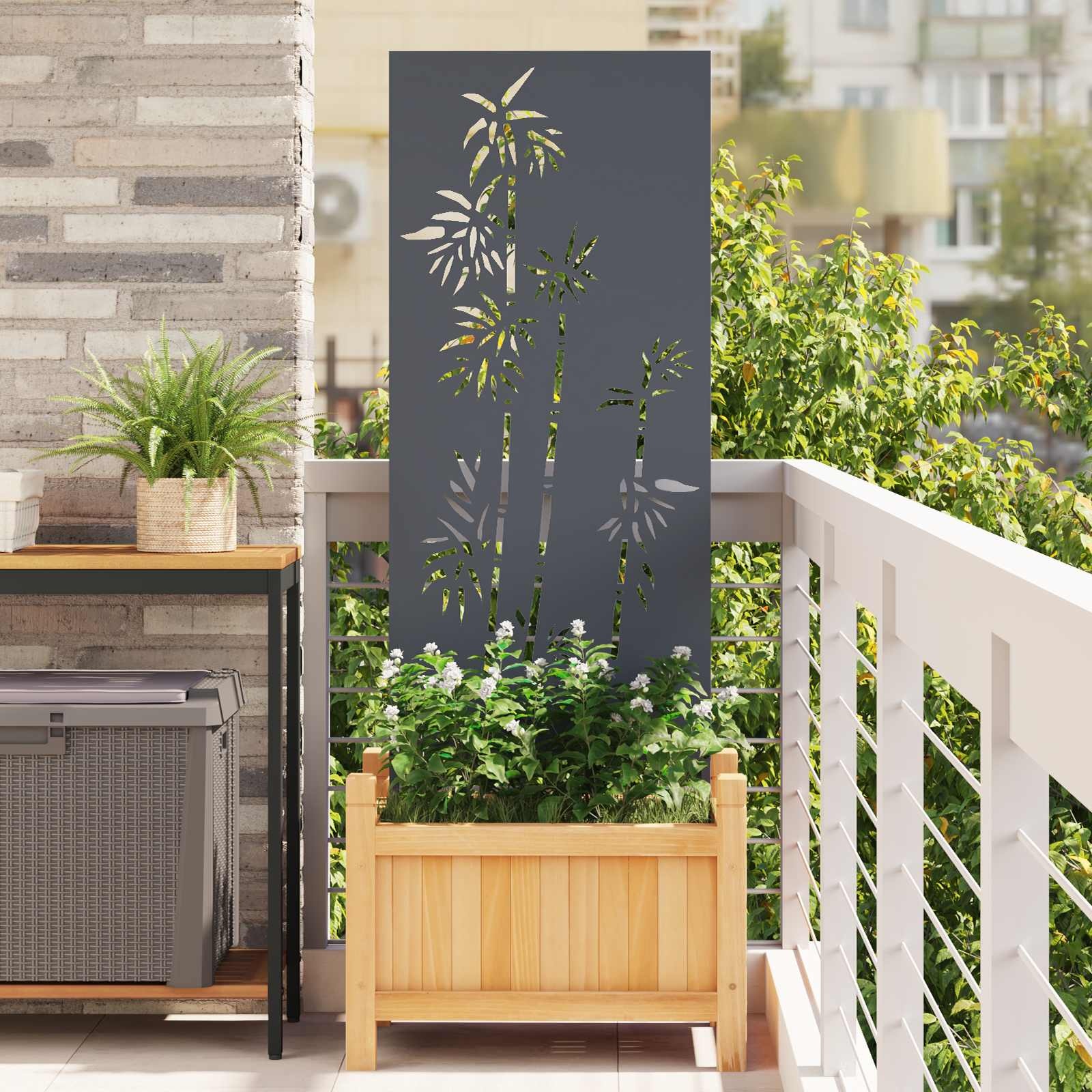 vidaXL Tuin Privacy Scherm Antraciet 50x140cm - 46% Korting