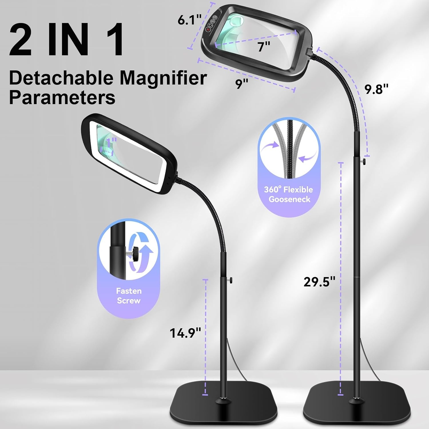 Vergrootglas 10x met LED licht & Standaard - 34% Korting