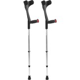 PEPE Mobility Krukken (2 stuks) - In Hoogte Verstelbaar, Aluminium, Zwart - 52% Korting!
