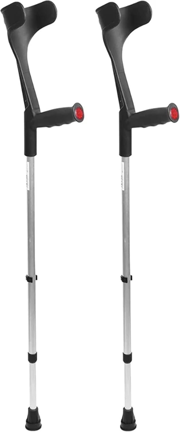 PEPE Mobility Krukken (2 stuks) - In Hoogte Verstelbaar, Aluminium, Zwart - 52% Korting!