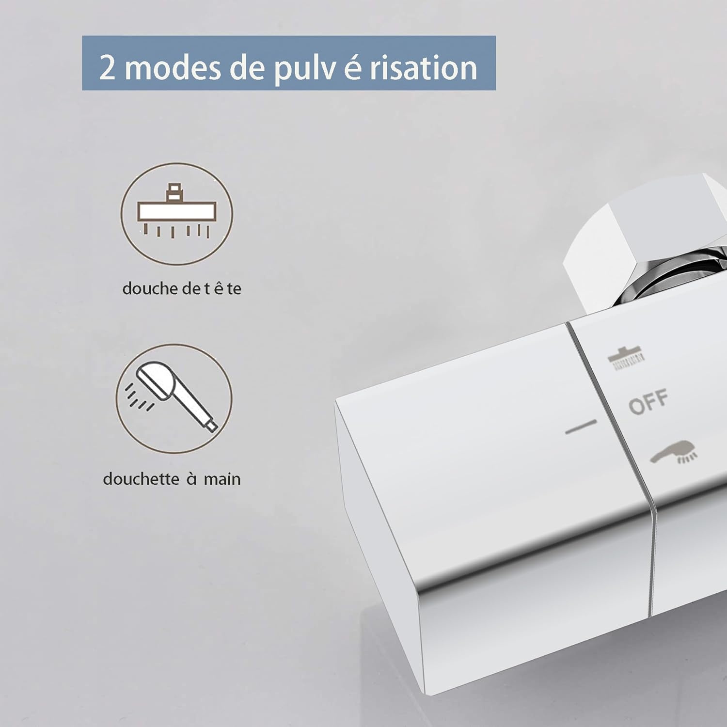 Thermostatische Douchekolom Verchroomd - 3 Sproeistanden - 34% Korting
