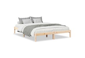 vidaXL Bedframe Massief Grenenhout Extra Lang 160x210 cm - 34% Korting
