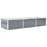 Verhoogde Plantenbak Staal 240x80x45cm Grijs - 34% Korting