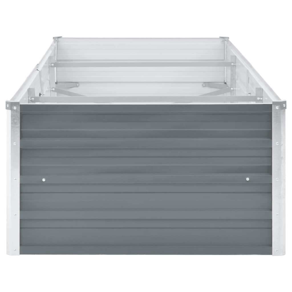 Verhoogde Plantenbak Staal 240x80x45cm Grijs - 34% Korting