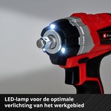 Slagmoersleutel Accu 18V Koolborstelloos met LED - 34% Korting