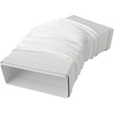 Flexibele Ventilatiekoppeling 220x90 mm Wit PVC | 34% Korting