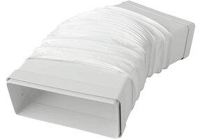 Flexibele Ventilatiekoppeling 220x90mm Wit PVC | 41% Korting