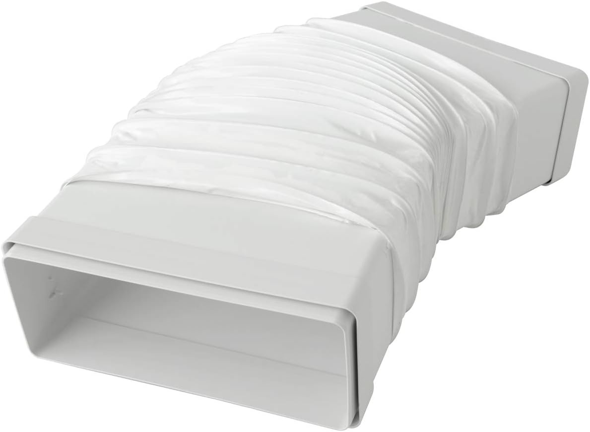 Flexibele Ventilatiekoppeling 220x90 mm Wit PVC | 34% Korting