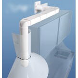 Flexibele Ventilatiekoppeling 220x90 mm Wit PVC | 34% Korting