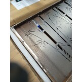 VidaXL Poort Cortenstaal 85x100 cm Bamboe-ontwerp - 59% Korting