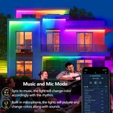LED Strip 20m RGB+IC Buiten IP68 Waterdicht met App & RF Afstandsbediening - 33% Korting