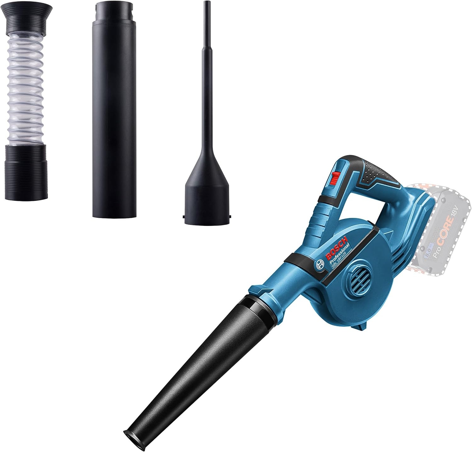 Accu Bladblazer Bosch 18V GBL 18V-120: 270 km/u, Blauw, 34% Korting
