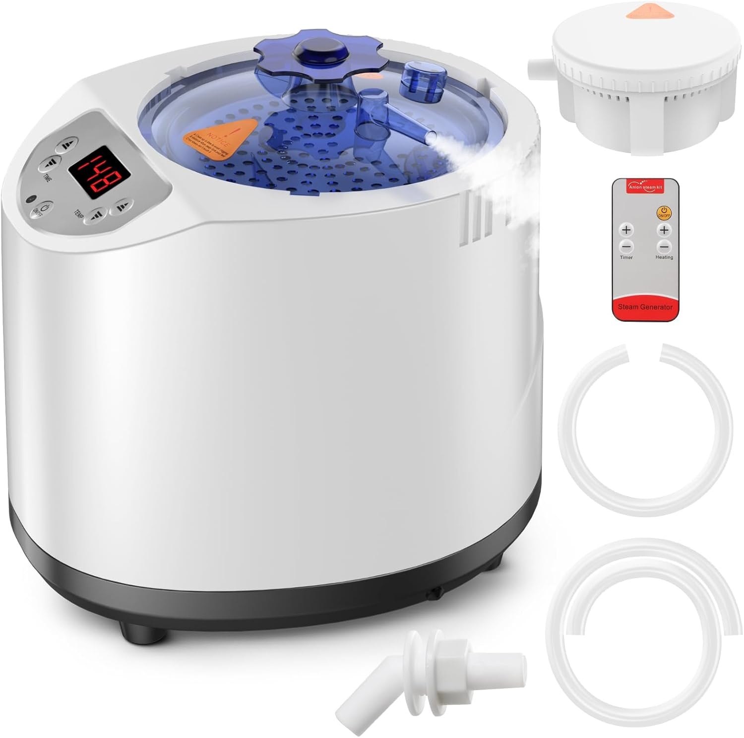 Draagbare Stoomsauna voor Thuis - 1200W, 3L, 15 standen, Timer, Afstandsbediening - 53% Korting