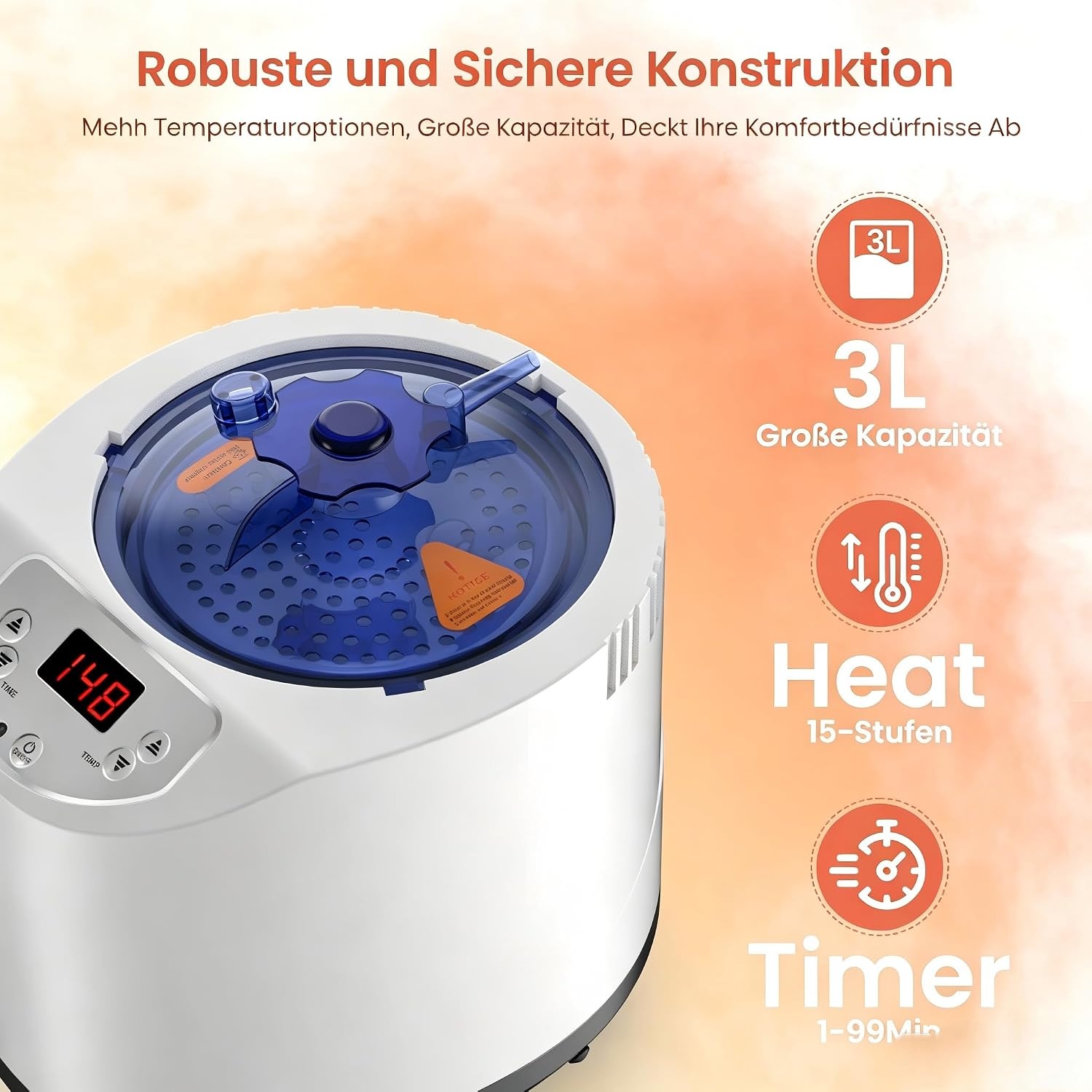 Draagbare Stoomsauna voor Thuis - 1200W, 3L, 15 standen, Timer, Afstandsbediening - 53% Korting