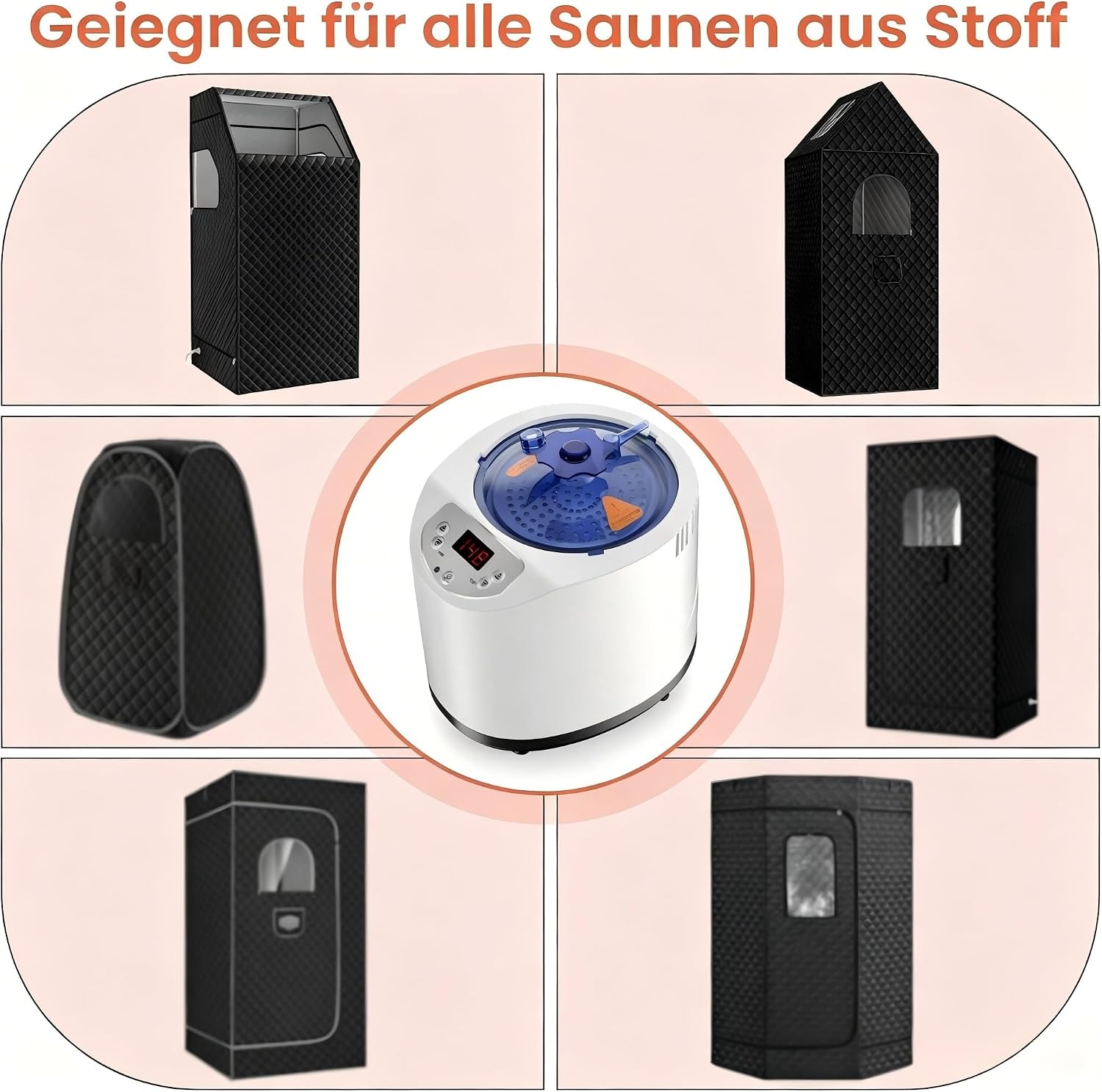 Draagbare Stoomsauna voor Thuis - 1200W, 3L, 15 standen, Timer, Afstandsbediening - 53% Korting