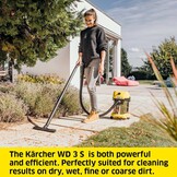 Kärcher WD 3 S Nat-/Droogzuiger 1000W 17L met 34% Korting!