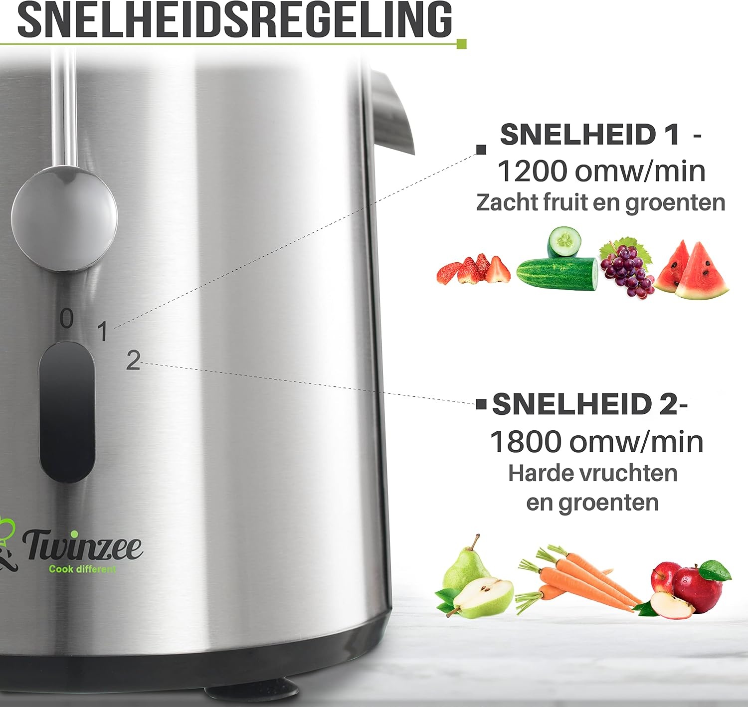 Elektrische Sapcentrifuge 850W met 2 Snelheden - 34% Korting