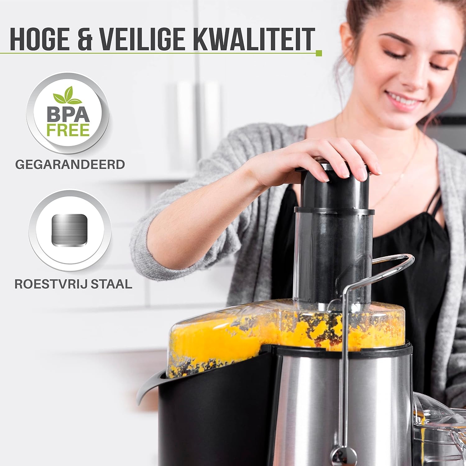 Elektrische Sapcentrifuge 850W met 2 Snelheden - 34% Korting