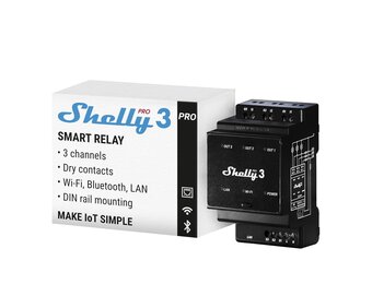 3-Kanaals Slim Relais voor Alexa/Google Home, 48A DIN-Rail, WLAN/LAN/Bluetooth (34% Korting)