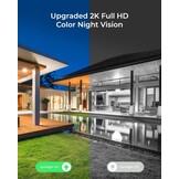 Reolink Lumus, Opgewaardeerde 2K 4MP Buiten Beveiligingscamera met Schijnwerpers, Slimme Persoon/voertuig/huisdier Detectie met Directe Waarschuwingen, 2,4/5GHz Dual-band Wi-Fi Camera, Tweegesprek