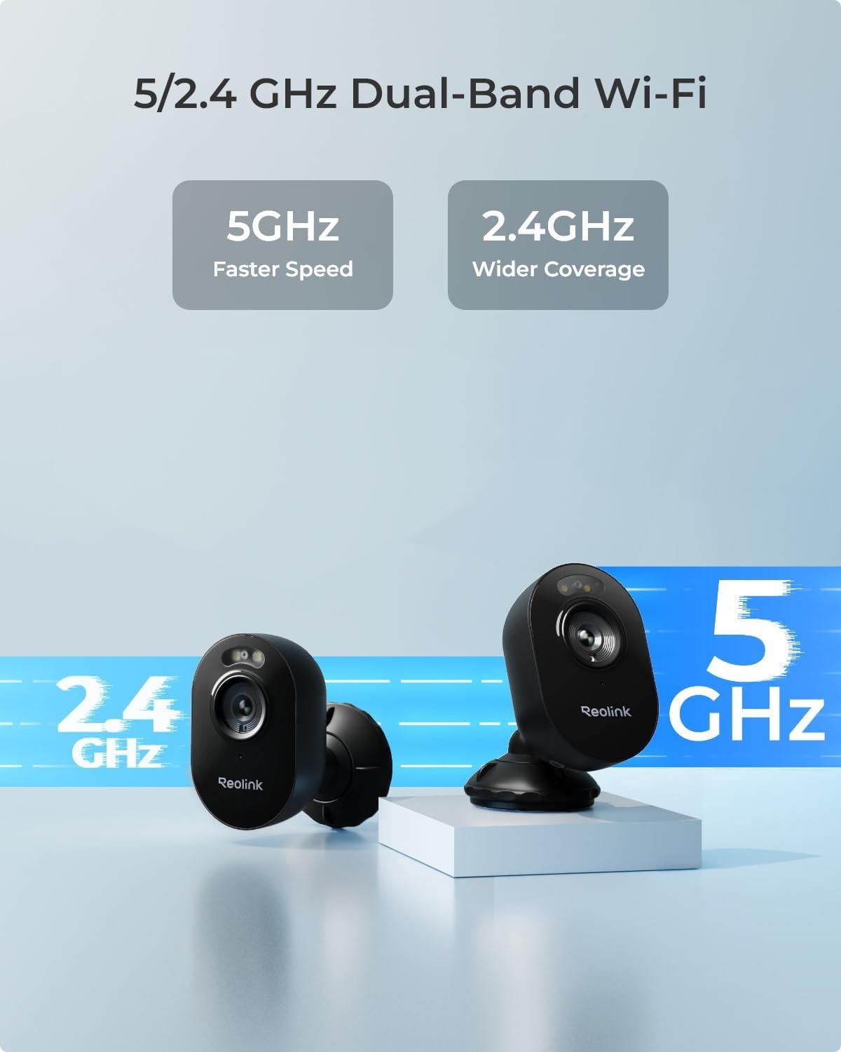 Reolink Lumus, Opgewaardeerde 2K 4MP Buiten Beveiligingscamera met Schijnwerpers, Slimme Persoon/voertuig/huisdier Detectie met Directe Waarschuwingen, 2,4/5GHz Dual-band Wi-Fi Camera, Tweegesprek