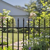 Metalen Decoratief Tuinhek Zwart 91cm Hoog - 34% Korting!